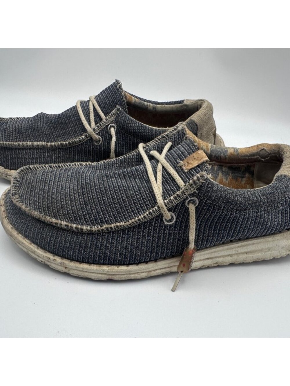 Hey Dude Wally Eco Sox Men’s Shoes Size 9 Navy Casual Lightweight